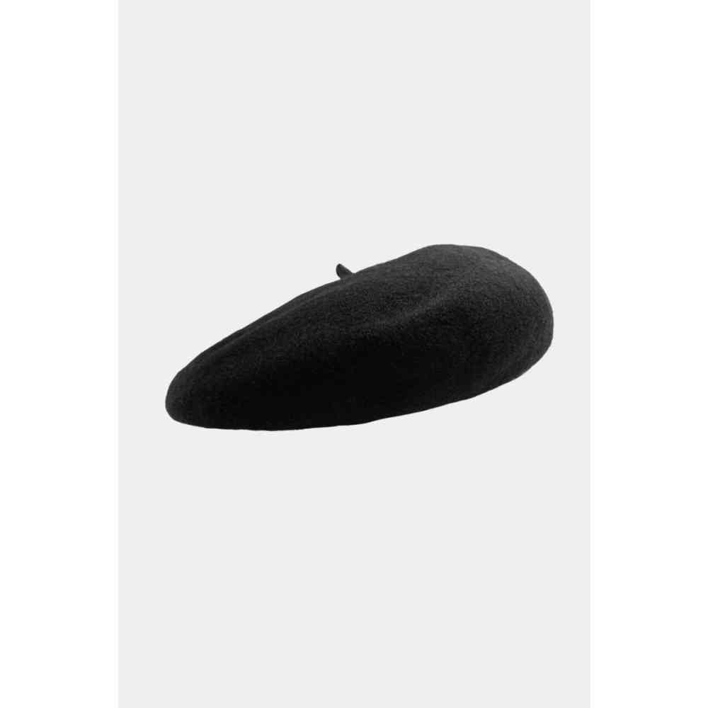 Voodoo Vixen - Retro Wool Hat Béret - Noir